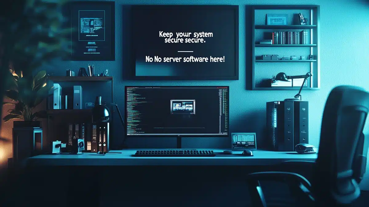 Ne pas installer de logiciels serveurs sur un bureau